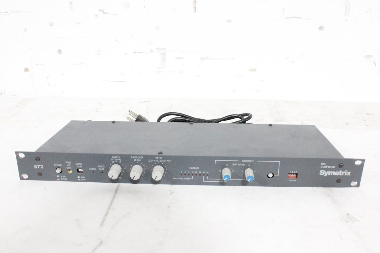 Symetrix 572 SPL Computer / Noise Level Controller (Missing Buttons)