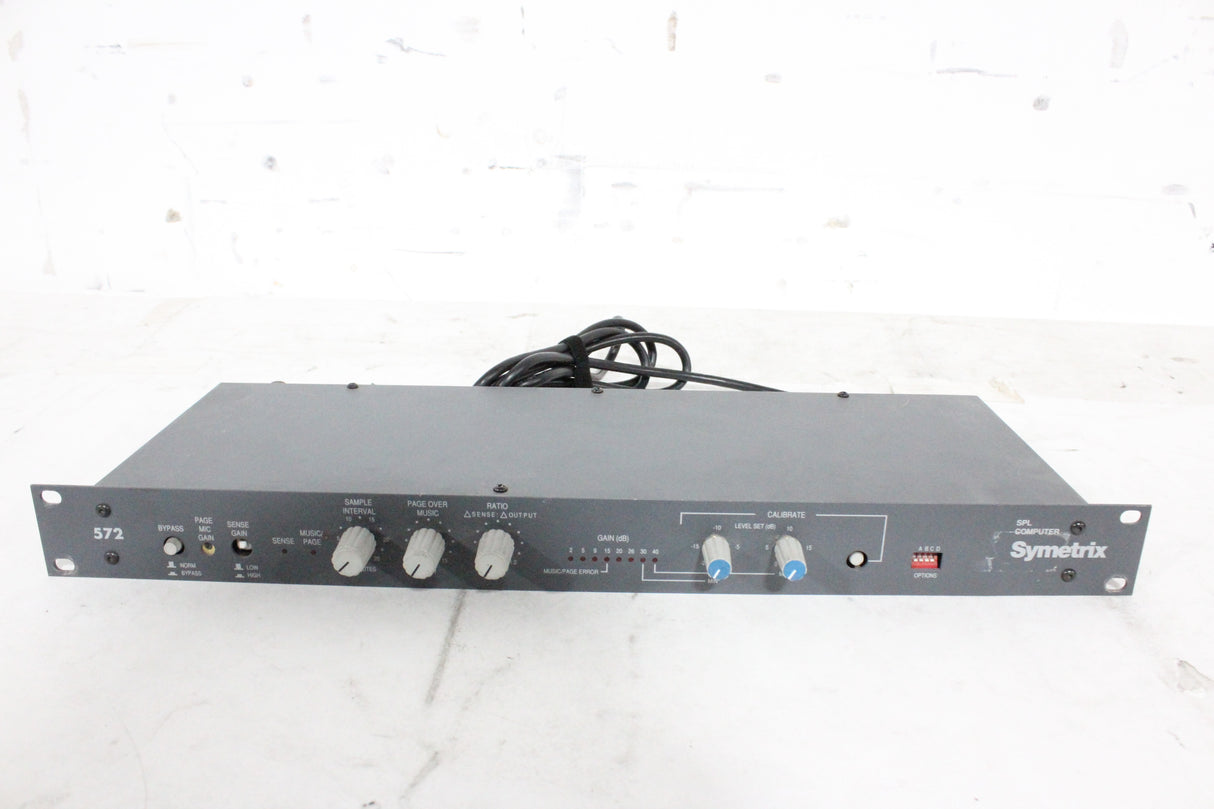 Symetrix 572 SPL Computer / Noise Level Controller (Missing Buttons)
