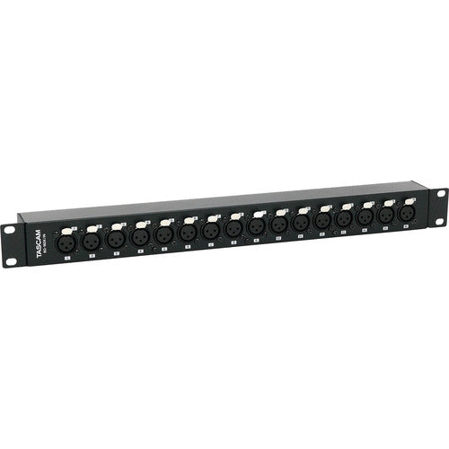 TASCAM BO-16DX/IN Rackmount 16-Channel XLR Female to DB25 Adapter