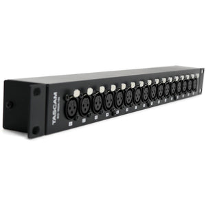 TASCAM BO-16DX/IN Rackmount 16-Channel XLR Female to DB25 Adapter