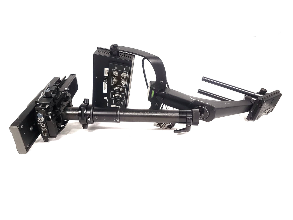 TIFFEN STEADICAM Archer Sled Camera Stabilizer w/ Mounting Stage, LCD Monitor, GM Power in Hard Rolling Case