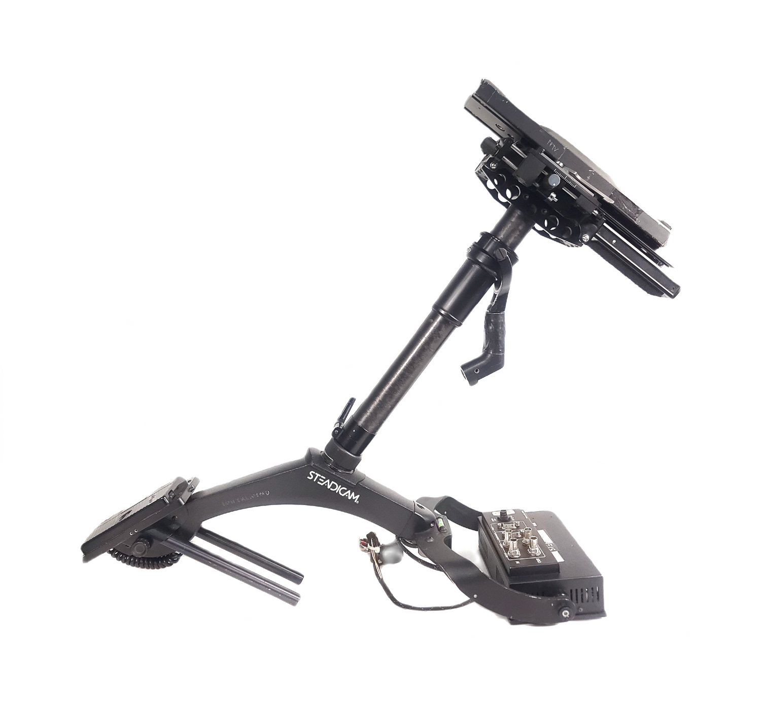 TIFFEN STEADICAM Archer Sled Camera Stabilizer w/ Mounting Stage, LCD Monitor, GM Power in Hard Rolling Case