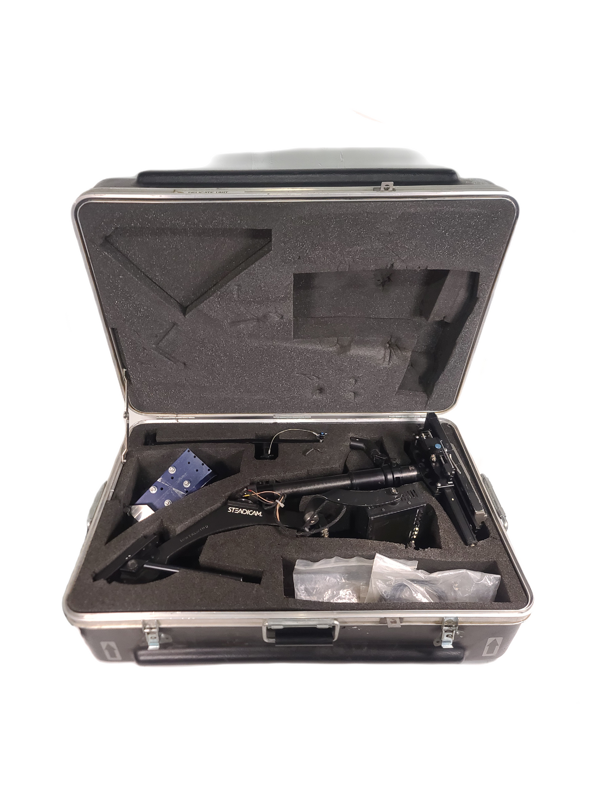 TIFFEN STEADICAM Archer Sled Camera Stabilizer w/ Mounting Stage, LCD Monitor, GM Power in Hard Rolling Case