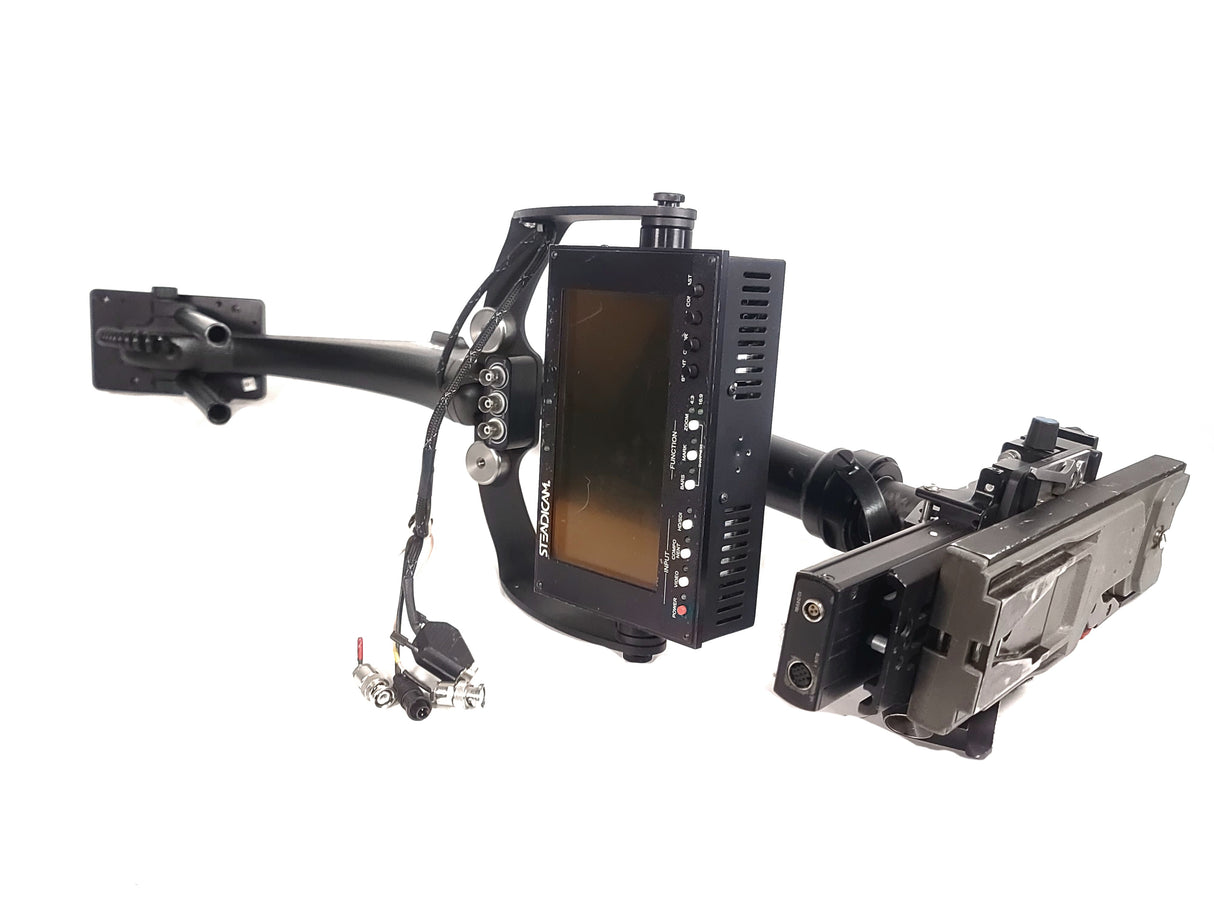 TIFFEN STEADICAM Archer Sled Camera Stabilizer w/ Mounting Stage, LCD Monitor, GM Power in Hard Rolling Case