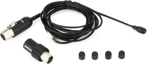 Shure TwinPlex TL46B/O-MTQG Omnidirectional Lavalier Microphone with TA4F Connector - Black