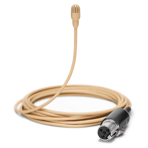 Shure TwinPlex TL46 Omnidirectional Lavalier Microphone, High Sensitivity, MTQG/TA4F, Tan