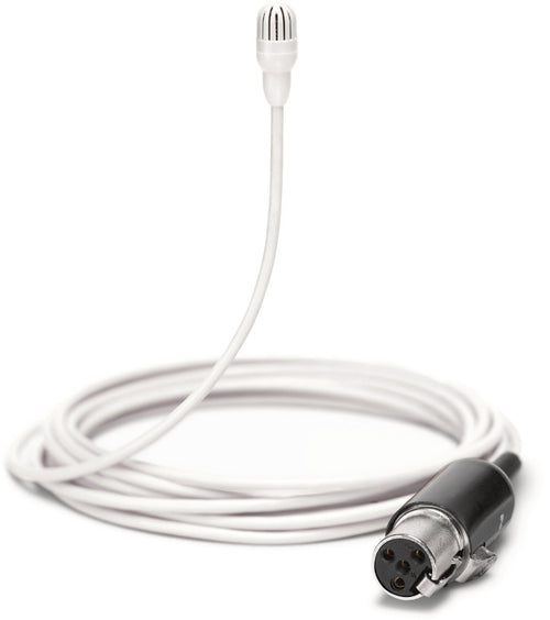 Shure TL46W/O-MTQG TwinPlex Omnidirectional Subminiature High Sensitivity Lavalier Microphone - White TL46W/O-MTQG