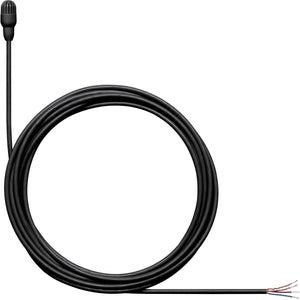 Shure TwinPlex TL47 Omnidirectional Lavalier Microphone, Low Sensitivity, Bare Wire Terminal, Black, with Accessories