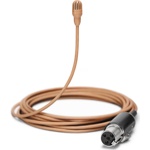 Shure TwinPlex TL47 Omnidirectional Lavalier Microphone, Low Sensitivity, MTQG/TA4F, Cocoa