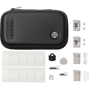 Shure TwinPlex TL47 Omnidirectional Lavalier Microphone, Low Sensitivity, MTQG/TA4F, White, with Accessories