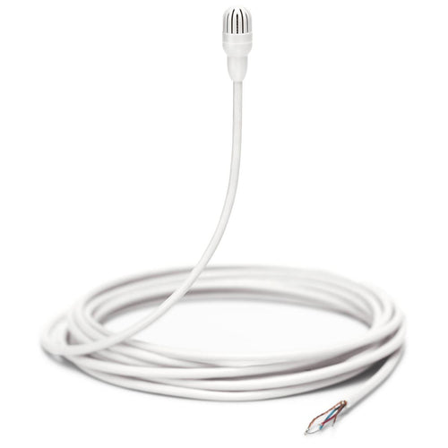 Shure TwinPlex TL47 Omnidirectional Lavalier Microphone, Low Sensitivity, Bare Wire Terminal, White, with Accessories