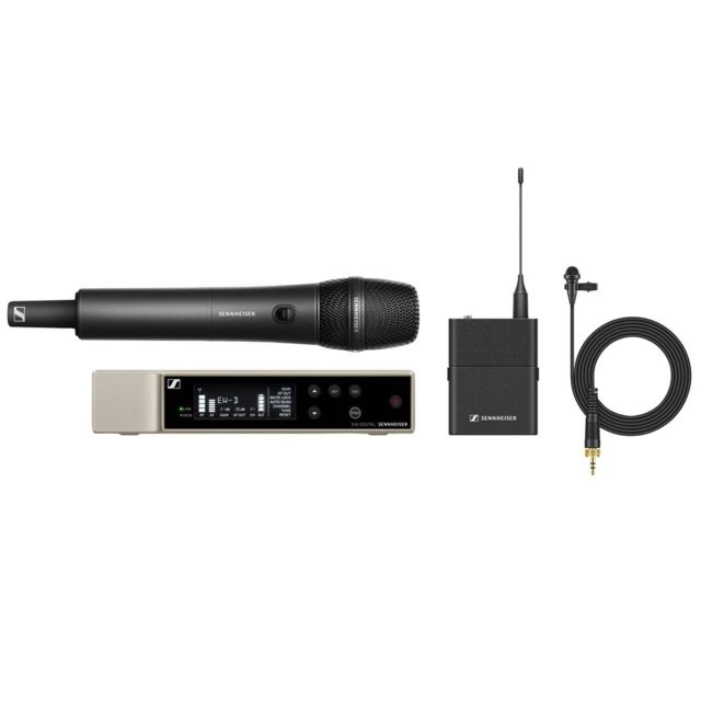 Sennheiser EW-DME2/835-SR4-9 SET Digital Wireless Combo Microphone System (R4-9: 552 to 607 MHz)