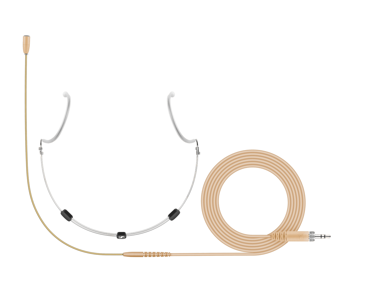 Sennheiser HSPOMNI-BEIGE Essential Omnidirectional Neckworn Microphone with 3.5mm Connector (Beige)