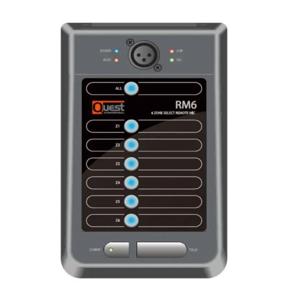(NEW) Quest RM-06 6 Zone Paging Station