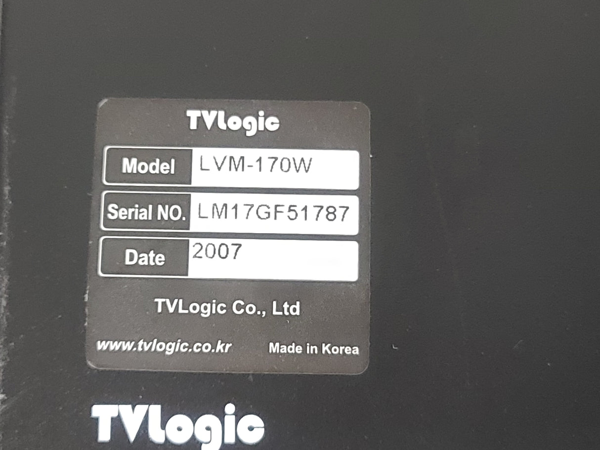 TVLogic LVM-170W 17'' LCD Multi Format Monitor