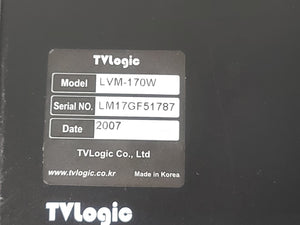 TVLogic LVM-170W 17'' LCD Multi Format Monitor