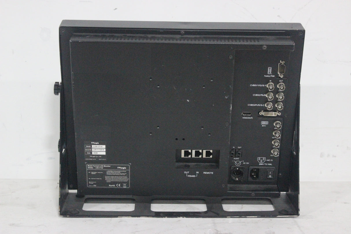 TVLogic LVM-171W 17" Multi-Format Broadcast LCD Monitor in Hard Case
