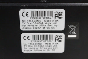 TV One CS-650A Pro SG Series Scan Converter Rack Unit