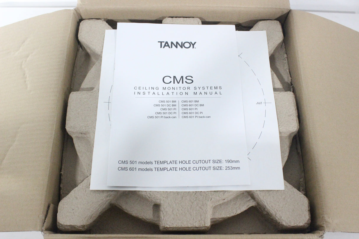 Tannoy CMS601 PI In-Ceiling Monitor - Pair