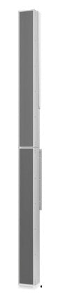 Tannoy QFLEX 16LS-WP Digitally Steerable Powered Column Array Loudspeaker with 16 Independently Controlled Drivers, Integrated DSP and BeamEngine GUI Control for Life Safety Installation Applications (Weather Protected)