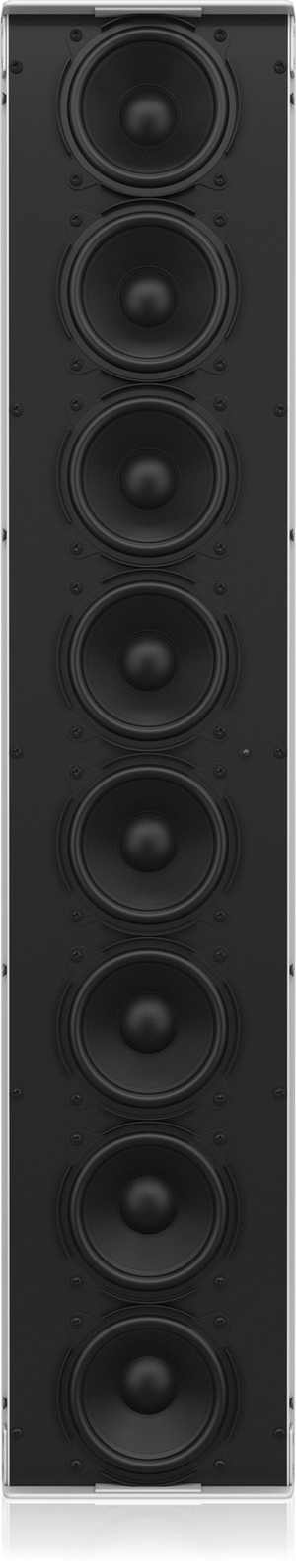 Tannoy QFLEX 8 Digitally Steerable Powered Column Array Loudspeaker with 8 Independently Controlled Drivers, Integrated DSP and BeamEngine GUI Control for Installation Applications