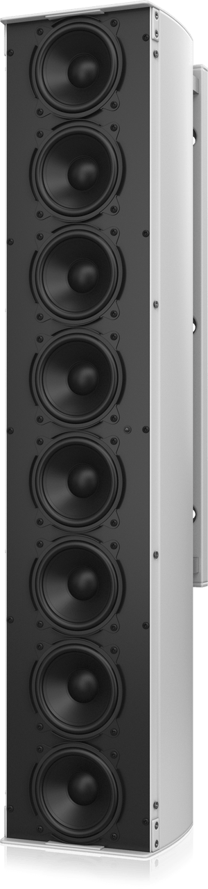 Tannoy QFLEX 8 Digitally Steerable Powered Column Array Loudspeaker with 8 Independently Controlled Drivers, Integrated DSP and BeamEngine GUI Control for Installation Applications