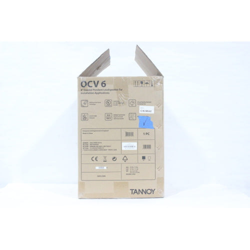 Tannoy TA-OCV6-BK 6" Coaxial Pendant Loudspeaker for Installation Applications