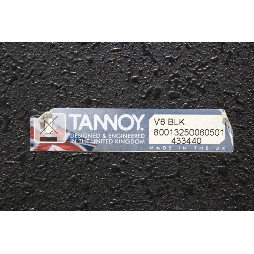 Tannoy V6-BLK Passive Loudspeaker 100/200 watts