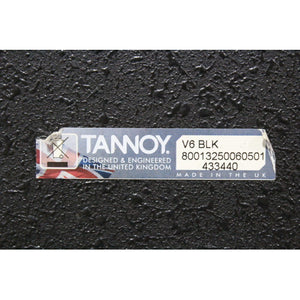 Tannoy V6-BLK Passive Loudspeaker 100/200 watts