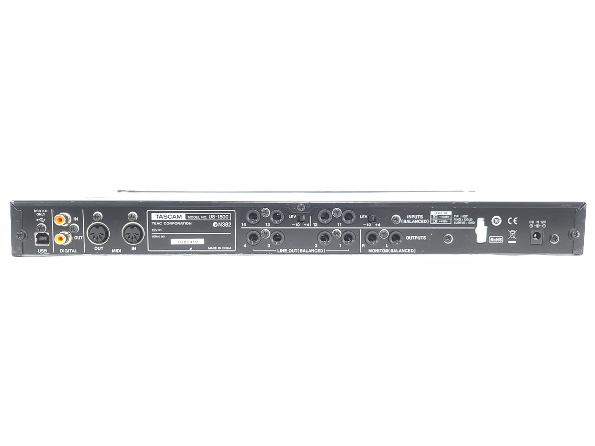 Tascam US-1800 USB 2.0 Audio Interface w/ PSU