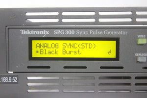 Tektronix SPG300 Sync Pulse Generator w/ Tektronix WVR5000 HD/SD-SDI Multi-Standard Multi-Format Compact Video Waveform Rasterizer