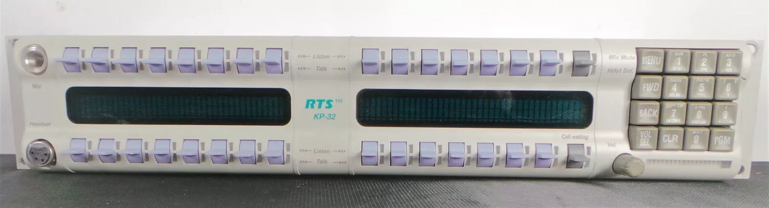 Telex RTS KP-32 32 Position Intercom Talkback Matrix Key Panel