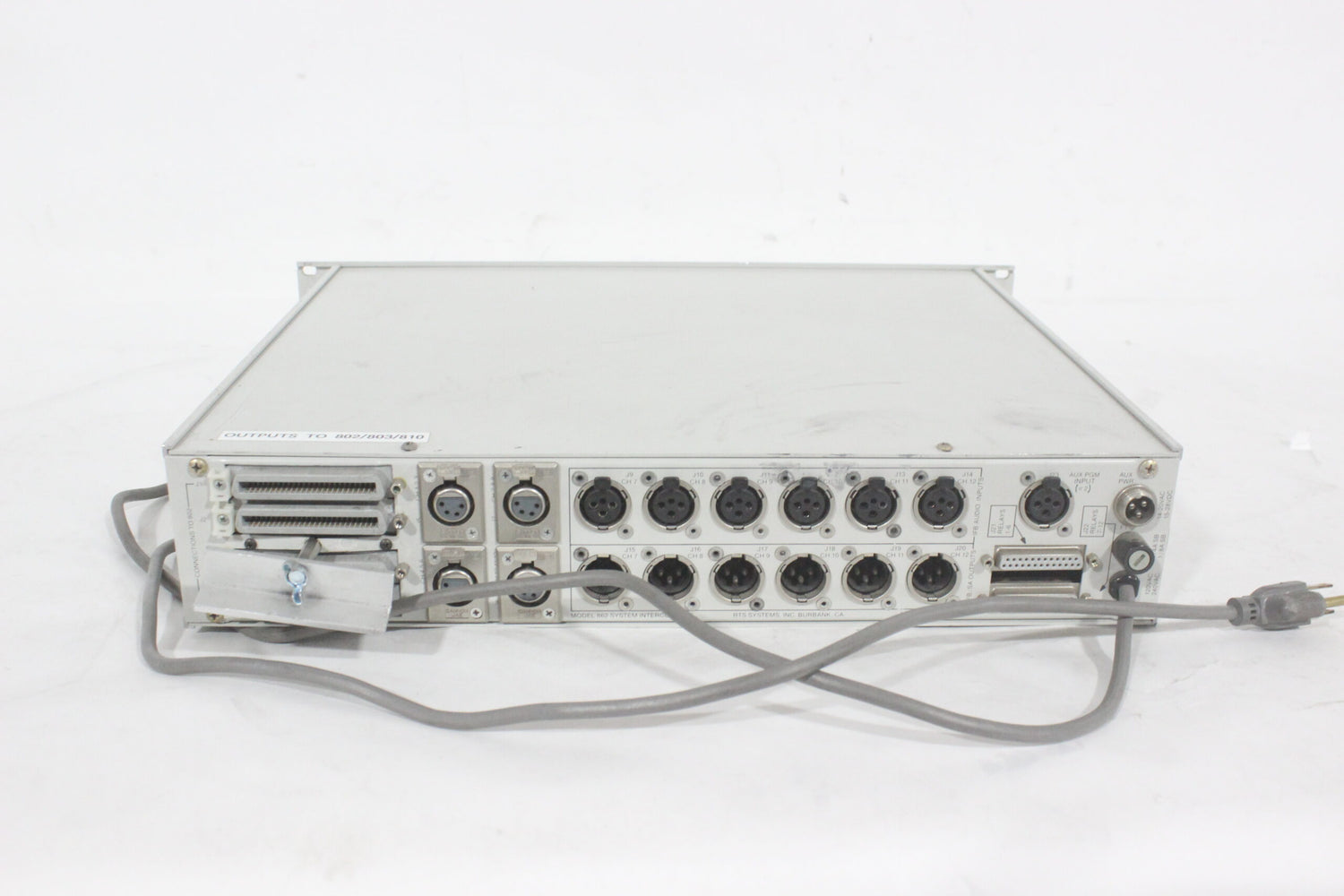 Telex RTS Systems Model 862 Series 800 Intercom System