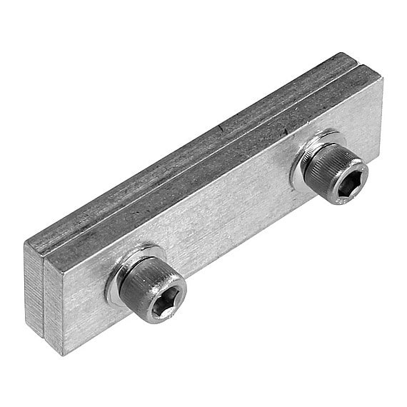 The Light Source Double I Beam Curtain M140 Track Splice Silver M140TSM