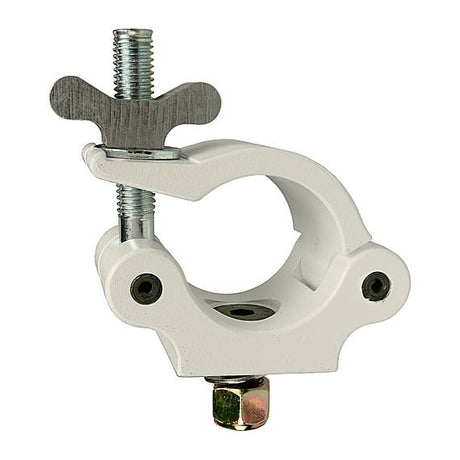 The Light Source Mega-Coupler with CS Base and 3_8 Flat Head Bolt Nylock Nut White Powder Coat MLW3_8CS-NN