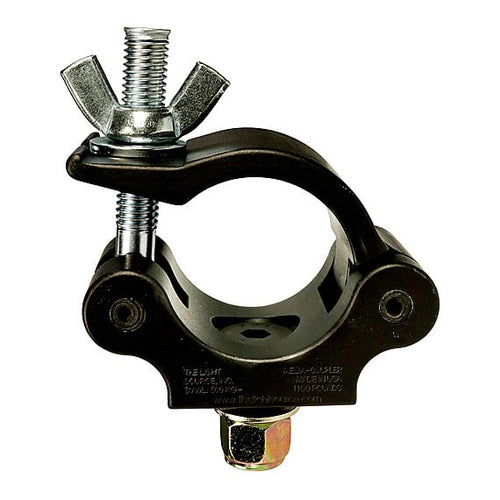 The Light Source Mega-Coupler with Flat Head Bolt Steel Wingnut Black Anodized MLB1_2CS-SW
