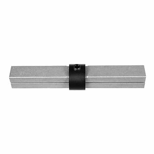The Light Source Mega-Quick Pipe Splice for 1-1_2 Sch. 80 Pipe Black Anodized MQSB80