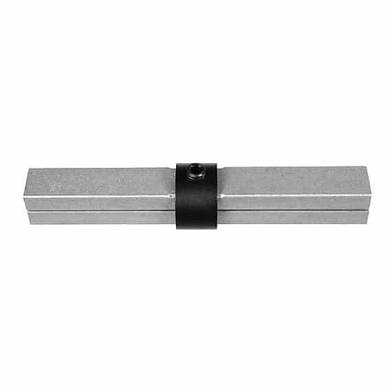 The Light Source Mega-Quick Pipe Splice for 1-1_4 Sch. 40 Pipe Black Anodized MQSB-1-1_4