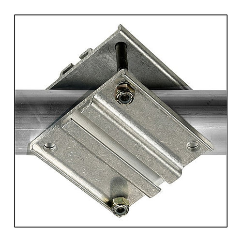 The Light Source Mega-Track Hanger Short Diagonal Silver MTSDM
