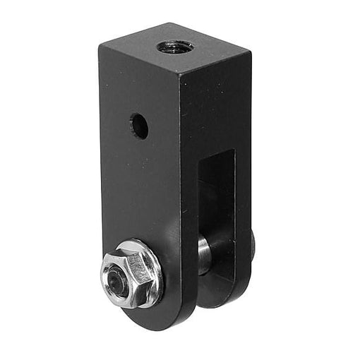 The Light Source Threaded Rod Hanger for Mega-Batten Clamp .375 Black Anodized MBAT-TRH.375B