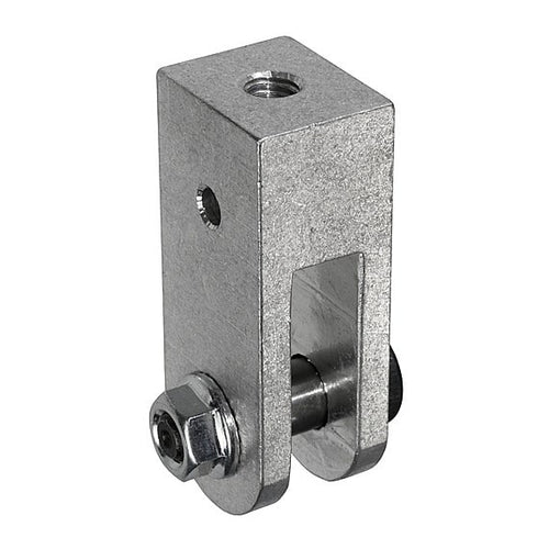 The Light Source Threaded Rod Hanger for Mega-Batten Clamp .375 Silver MBAT-TRH.375