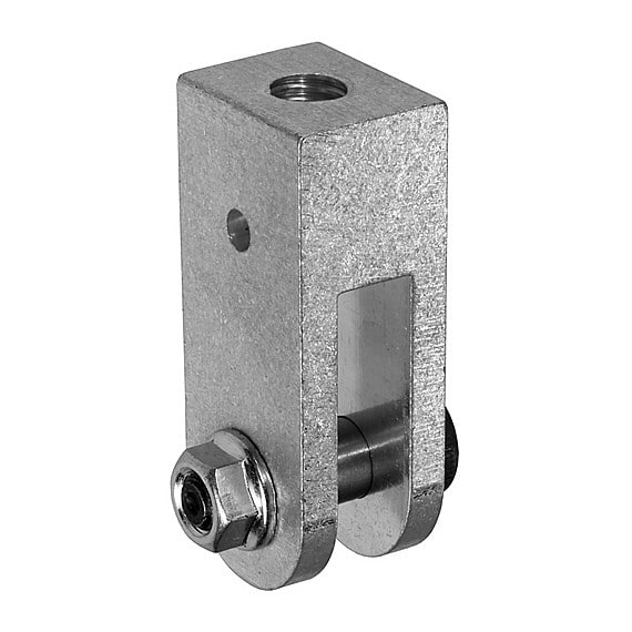 The Light Source Threaded Rod Hanger for Mega-Batten Clamp .500 Silver MBAT-TRH.500