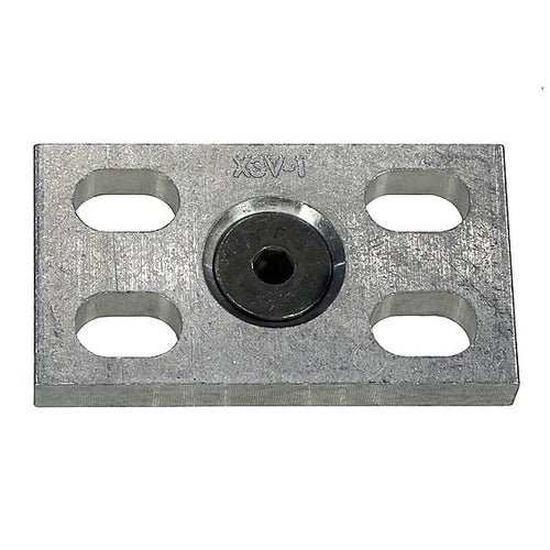 The Light Source Turnbuckle Adjustable 8-12 in X3V Quarter Turn Mounting Plate Silver MTB8TO12-MLM-X3V-T
