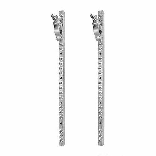 The Light Source Universal Plasma Mount for Global Truss Silver Set of two mounting bars and two Slim-Couplers UPMGLOBAL