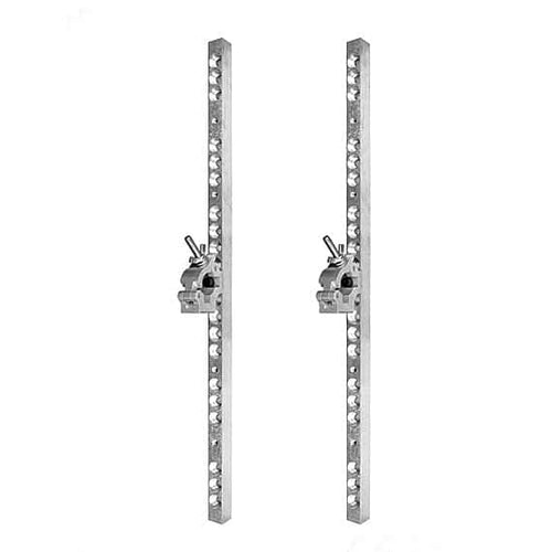 The Light Source Universal Plasma Mount with QC1.5 Couplers Silver set of two mounting bars and two Quad-Coupler 1.5’s UPM3_8QC1.5