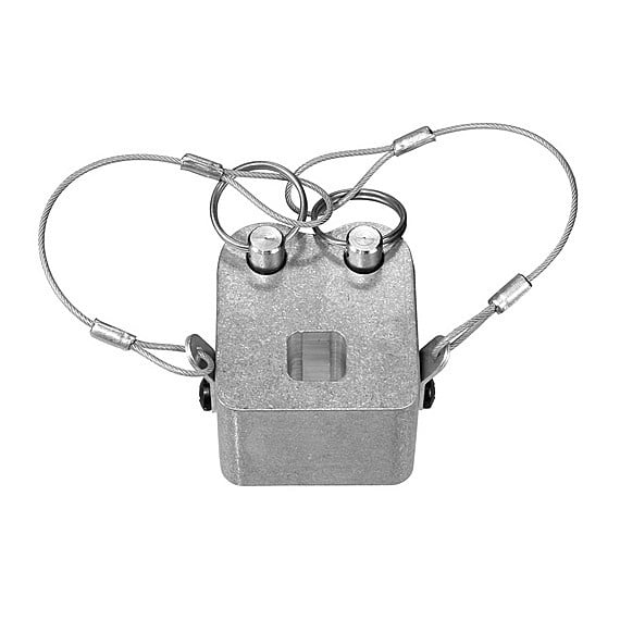 The Light Source Chain Pole Clamp, Chandelier Mount, Silver