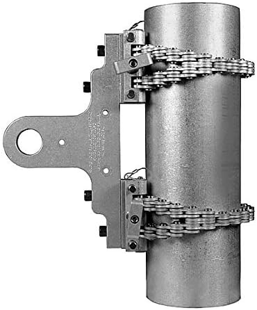 The Light Source Chain Pole Clamp, Chain Hoist Adapter, Silver