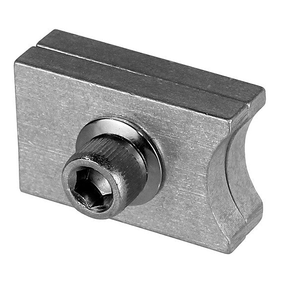 The Light Source Double I Beam Curtain, M140 End Stop, Silver