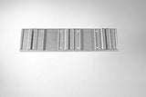 The Light Source M140 Track Hanger Triple, 6" Centers, Silver