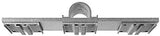 The Light Source M140 Track Hanger Triple, 6" Centers, Silver
